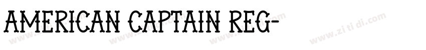 American Captain Reg字体转换